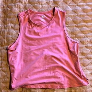 Athletic Works Pink Crop Tank Top Sleeveless